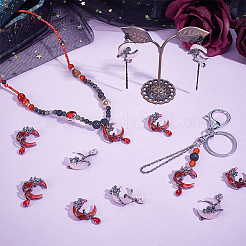 20Pcs 2 Colors Alloy Rhinestone Pendants&nbsp;FIND-PH0026-14