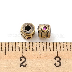 Rack Plating Brass Micro Pave Cubic Zirconia Beads&nbsp;KK-C038-09AG