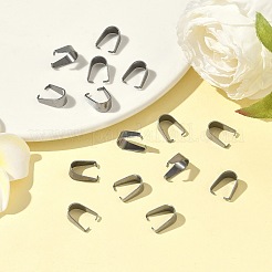 Tarnish Resistant 201 Stainless Steel Snap on Bails&nbsp;X-STAS-Q007-1