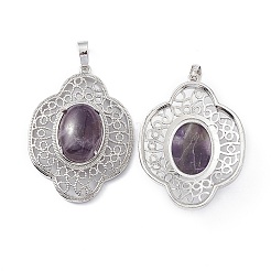 Natural Amethyst Pendants&nbsp;G-P492-01P-07