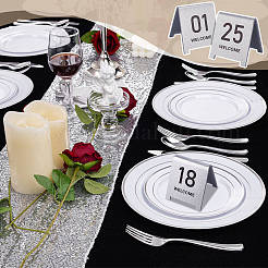 25Pcs Acrylic Table Place Cards&nbsp;AJEW-WH0485-26A