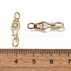 Brass S-Hook Clasps&nbsp;KK-H502-09G