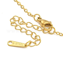 Brass Flower Tassel Pendant Necklaces&nbsp;NJEW-B115-02G