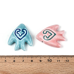 Handmade Porcelain Ceramic Beads&nbsp;PORC-T134-25M