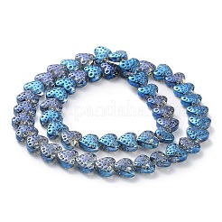 Electroplate Transparent Glass Beads Strands&nbsp;EGLA-R114-02A-FR04