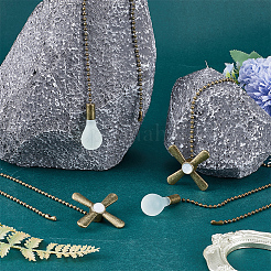 Alloy Ceiling Fan Pull Chain Extenders&nbsp;FIND-WH0290-21AB