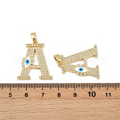Brass Micro Pave Cubic Zirconia Pendants&nbsp;KK-H072-04G