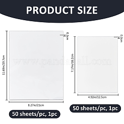 2Pcs 2 Styles Rectangle PET Sticky Note Pads&nbsp;AJEW-FH0007-08