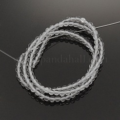 Natural Quartz Crystal Round Beads Strands&nbsp;G-P058-01