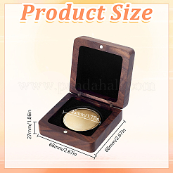 Wood Coin Medal Storage Box&nbsp;AJEW-WH0410-290B