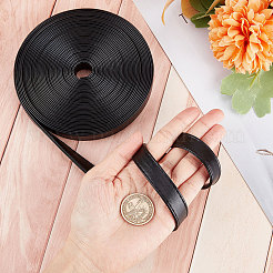 Flat PU Imitation Leather Cord&nbsp;LC-WH0006-05D-02
