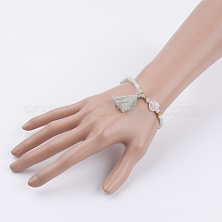 Cotton Thread Tassel Charm Bracelets&nbsp;BJEW-JB03544