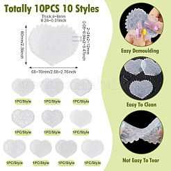 10Pcs 10 Styles Silicone Polymer Clay Mold&nbsp;DIY-TA0012-79