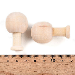Unfinished Wood Mushroom Ornaments&nbsp;WOOD-T032-06