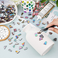 600G Irregular Glass Cabochons&nbsp;DIY-BC0005-93