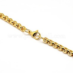 304 Stainless Steel Venetian Chain Box Chain Necklace Making&nbsp;STAS-A028-N031-A