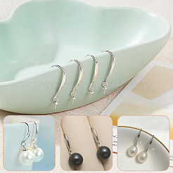 2 Pairs 925 Sterling Silver Earring Hooks&nbsp;STER-BBC0005-34