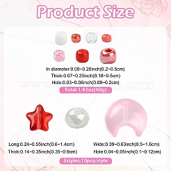 Mixed Styles Glass Beads Strands&nbsp;EGLA-FS0002-63B