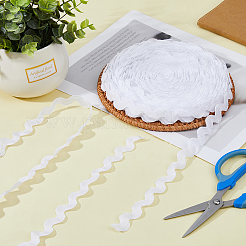 26 Yards Polyester Wave Bending Fringe Trim&nbsp;DIY-DC0002-42A