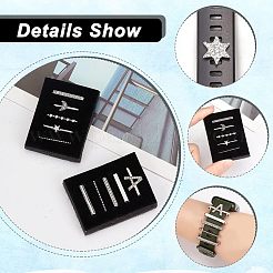 10Pcs Moon & Letter Alloy Watch Band Charms&nbsp;FIND-NB0003-20