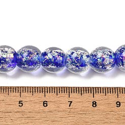 Handmade Dichroic Foil Glass Beads Strands&nbsp;DICH-U001-06A