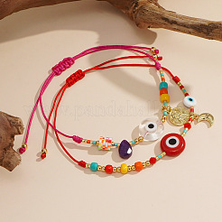 2Pcs Mother's Day Brass Charm Bracelets&nbsp;ST5859-3