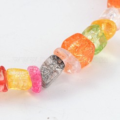 Natural Mixed Stone Beaded Stretch Kids Bracelets&nbsp;BJEW-JB02064-01