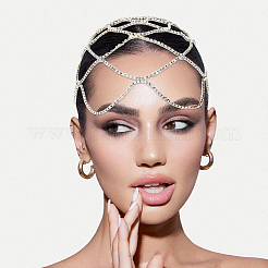 Alloy Rhinestone Headband&nbsp;OHAR-WH0011-64P