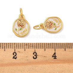 Brass Enamel Pendants&nbsp;KK-K364-30G