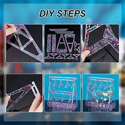 1 Set Transparent Acrylic Earring Display Stands&nbsp;EDIS-PH0001-22