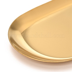 Oval 430 Stainless Steel Jewelry Display Plate&nbsp;STAS-P289-03G