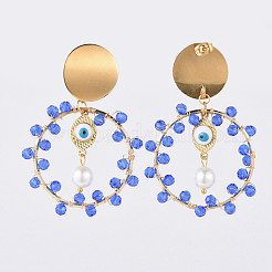 Dangle Stud Earrings&nbsp;EJEW-JE03683-01
