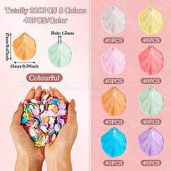 320Pcs 8 Colors Opaque Acrylic Pendants&nbsp;SACR-TA0001-41
