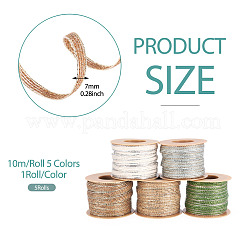 5 Rolls 5 Colors Jute Cords&nbsp;OCOR-TA0001-42