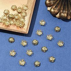 30Pcs Ion Plating(IP) 304 Stainless Steel Bead Caps&nbsp;STAS-YW0003-29