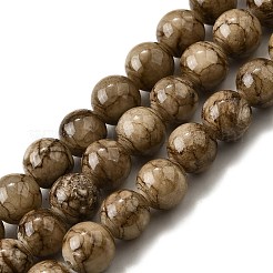 Natural Striped Stone Beads Strands&nbsp;G-D315-A01-03-4mm