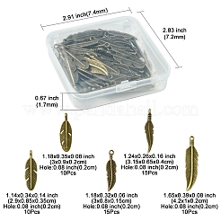 60Pcs Tibetan Style Alloy Pendants&nbsp;TIBEP-FS0001-19