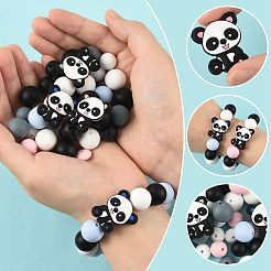 40Pcs 10 Styles Silicone Beads&nbsp;SIL-FS0001-27C