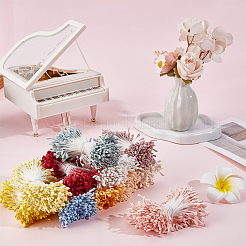 11 Bundles 11 Colors Gypsum with Cotton Cord Artificial Flower Core&nbsp;DIY-GF0014-55