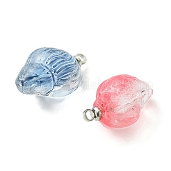 Gradient Color Spray Painted Glass Pendants&nbsp;PALLOY-JF05409