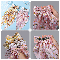 5Pcs 5 Colors Cloth Snap Hair Clips&nbsp;PHAR-SP0001-21