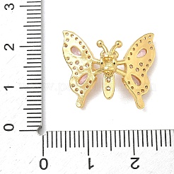 Brass Micro Pave Cubic Zirconia Pendants&nbsp;KK-H526-05G