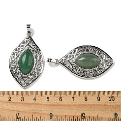 Natural Green Aventurine Pendants&nbsp;G-Q158-02F