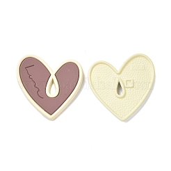 Heart Alloy Spray Painted Pendants&nbsp;LS-PALLOY-P243-01C