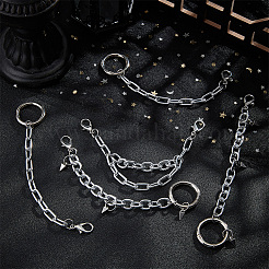 Punk Style Aluminum Decorative Shoe Chains&nbsp;FIND-AB00057