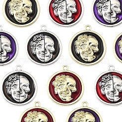 12Pcs 6 Colors Alloy Enamel Pendants&nbsp;FIND-FS0003-81