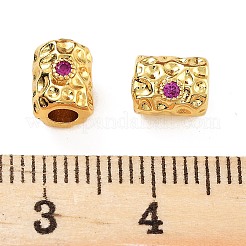 Rack Plating Brass Cubic Zirconia Beads&nbsp;KK-S377-17G