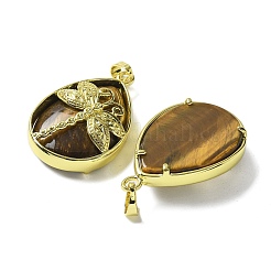 Natural Tiger Eye Pendants&nbsp;G-G900-01G-07