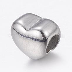Tarnish Resistant 304 Stainless Steel European Beads&nbsp;STAS-P173-120P