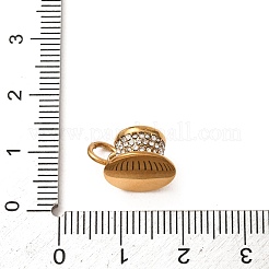 304 Stainless Steel Rhinestone Pendants&nbsp;RB-CBA1537-02G